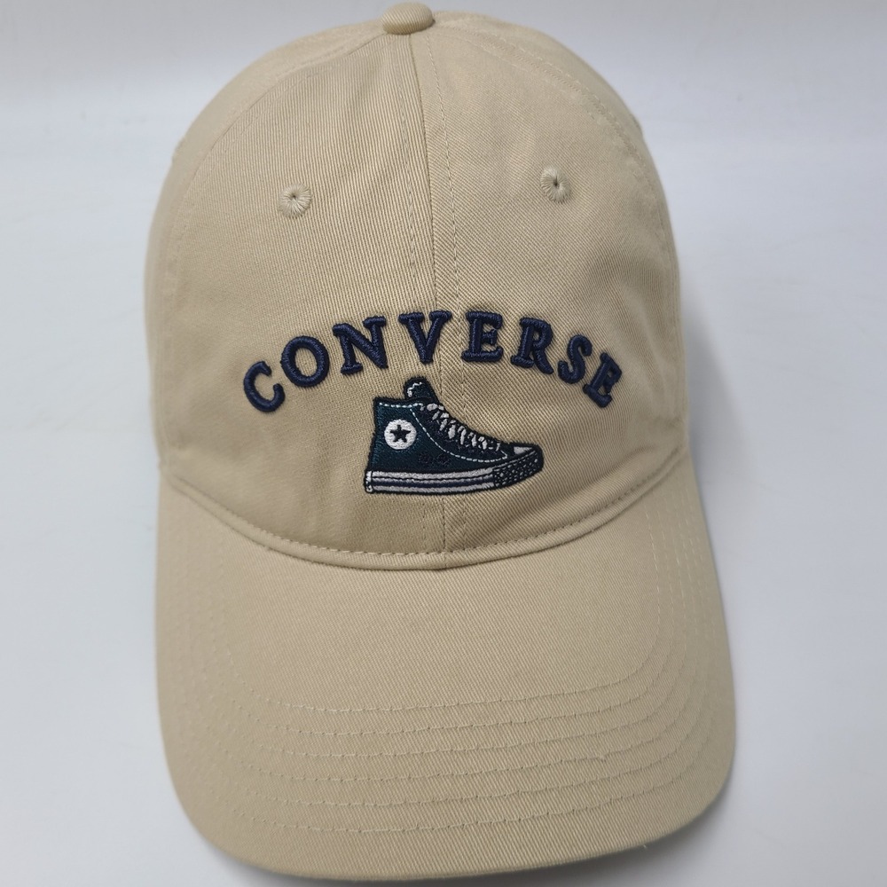 Converse Hat Strapback beige Blue Chuck Taylor Shoe Logo Casual Relaxed Dad Men